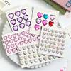 Bling Decorative Sticker Love Heart Rhinestone 3D Crystal  Sticker DIY Children Toys