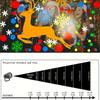1pc Christmas Projector LED Fairy Light Indoor Decor USB Snowflake Xmas Projection Lamp for Bedroom New Year Party Home Decor