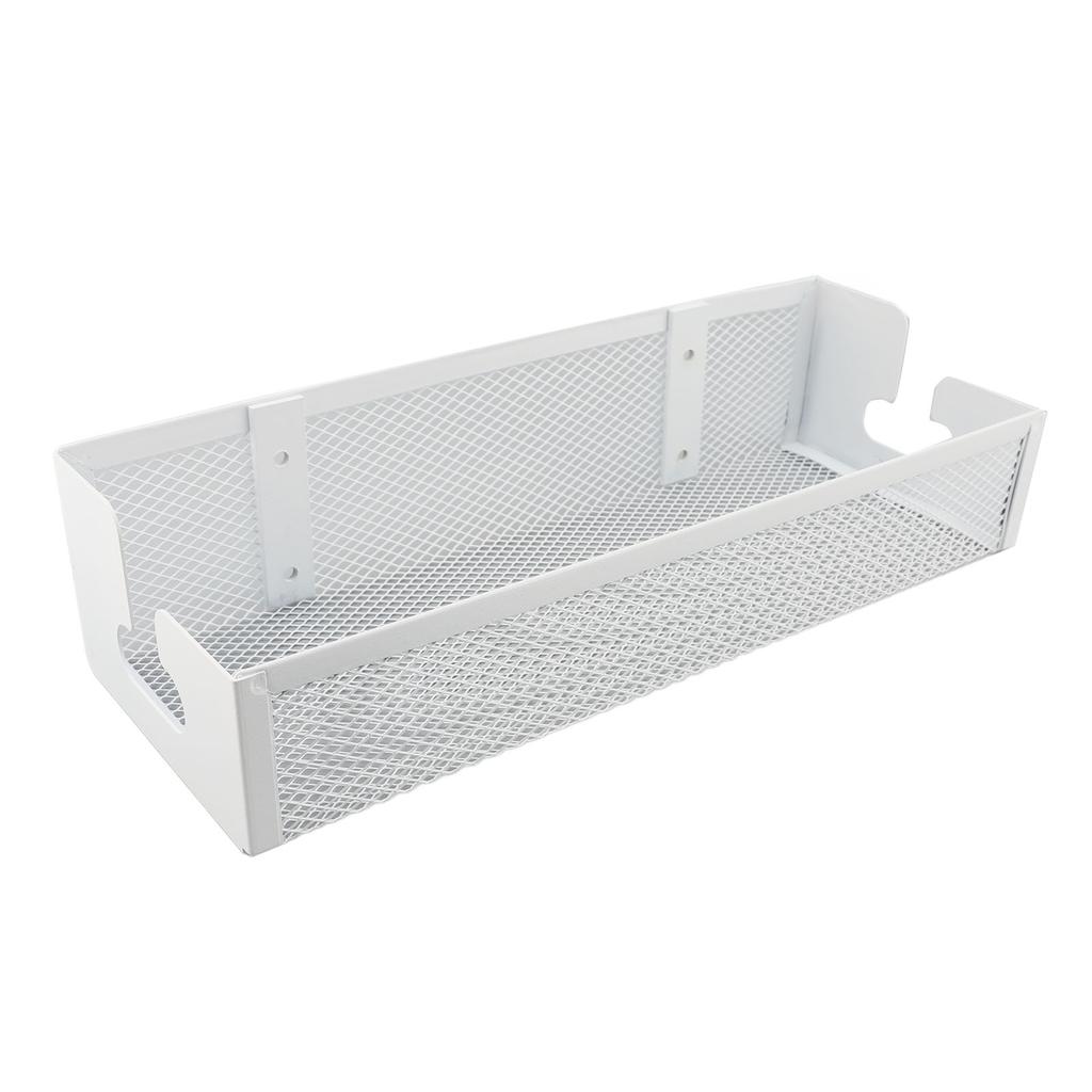 Подстольный лоток для прокладки кабелей Сетчатый короб для прокладки кабелей с креплением-зажимом Органайзер для кабелей для офиса дома Белый