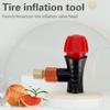 Bicycle Air Pump Valve Head Inflator Adapter Co2 Gas Pump Head Fast Inflatable Bike Inflator Head Compatible For Presta Schrader