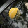 Yousheng 3D Prank Car Sticker Lifelike Tennis Ball Shattered Glass Rear Windshield Tricky Decoration Ball Hit Simulation Creative Sticker for Car