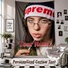 Wall Hanging Tapestry With Custom Name & Text, Billie Eilish Decorative Tapestry For Bedroom