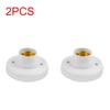 1-20PCS 220V E27 Screw Lamp Stand Light Bulb Socket Holder Adapter Base Cap Socket White Ceiling Light Lamp Bulb Fixing Base