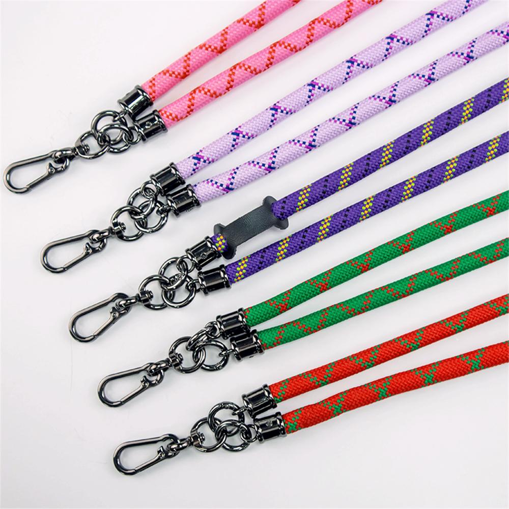 Necklace Carry Lanyard Strap For iPhone 16 15 14 Samsung S25 Xiaomi Case Climbing Hanging Shoulder Cord Rope Clip Card Sticker