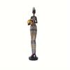 Resin Painted Black Statue Decor Figurines Retro African Women Holding Pottery Pots Home Bedroom Desktop Collection Items