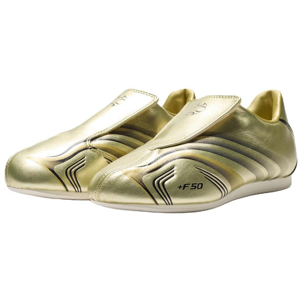 adidas Таэквондо F50 Золотой Металлик Черный Женские Кроссовки Core-Black Off-White IH1872