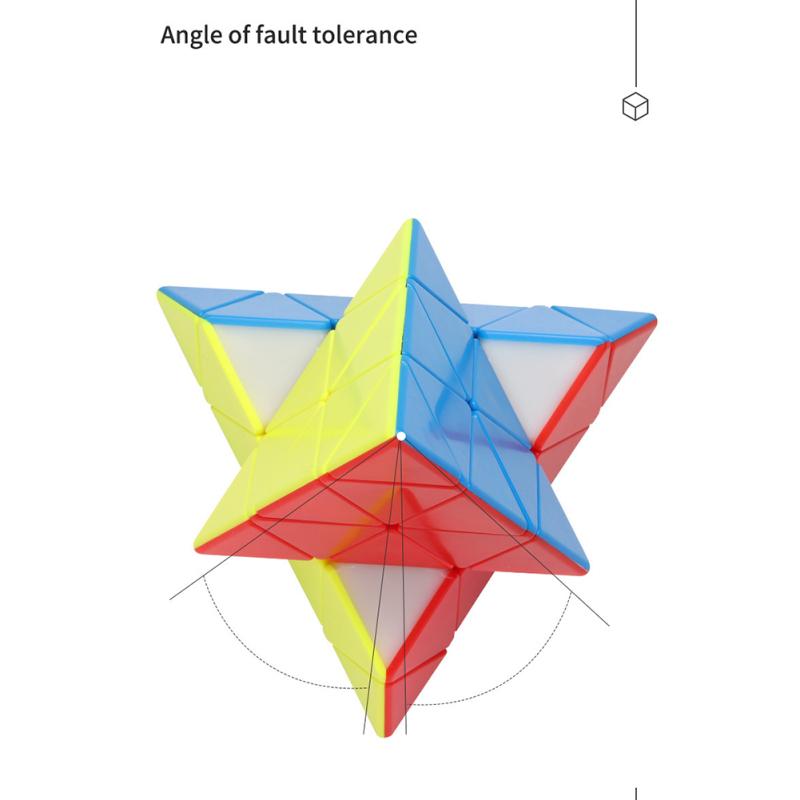 Pyramid Speed Cube Fast Smooth Turning Solid Durable Stickerless Frosted Puzzle Toy For Kids