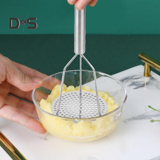 High Hardness Potato Masher with Handle Durable Stainless Steel Potato Presser