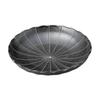 Tokusa Plate X Medium Plate (black Matte) Chrysanthemum-shaped 7.5-inch [23 4.3 Cm]