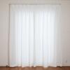 [.co.jp Exclusive] Curtain Laboratory "Heat-Blocking, Insulating, Privacy-Blocking Plain Lace, White" 100cm Wide x 98cm Long, Set of 2 Panels, Energy-