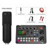 F998 Bluetooth-совместимый комплект звуковой карты Студийная запись Телефон ПК Прямой аудиомикшер