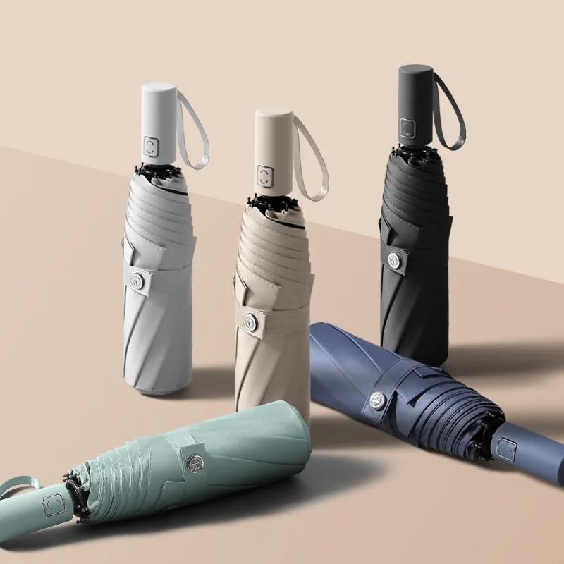 Зонт автоматический женский женский Бесплатная доставка для девочек подарок солнцезащитный мини Kawaii защита складной небольшой дождь милый ветрозащитный