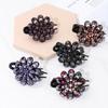Accessories Durable Flexible Rhinestone Hair Clip Dovetail Duckbill Pins Crystal Flower Hairpins