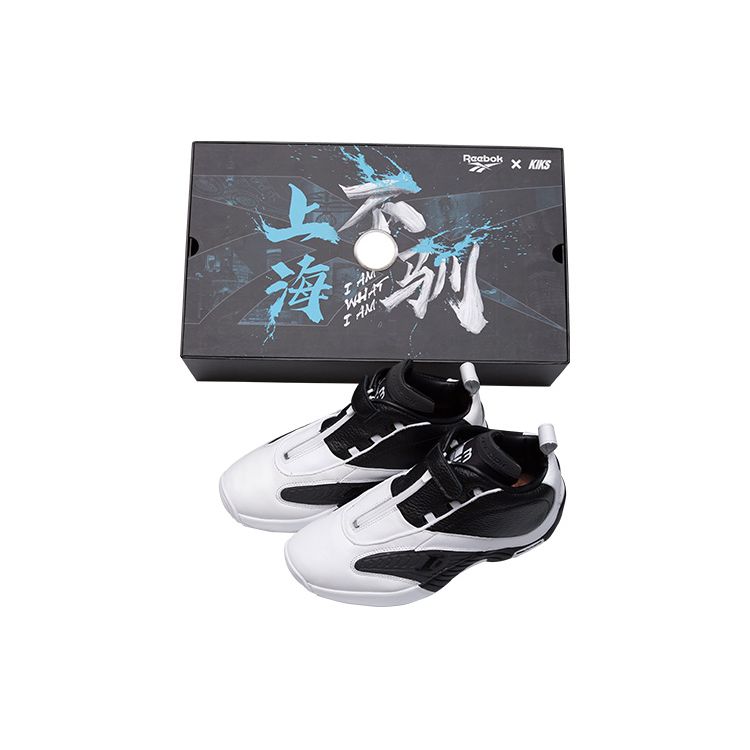 Reebok Ответ Iverson 4 Unrestrained OG Мужские баскетбольные кроссовки Черный Белый K-FY9691