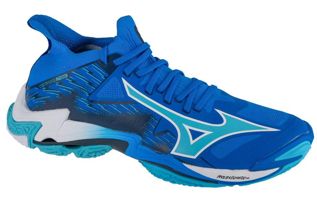 Mizuno Wave Lightning Neo III, Mens Blue Volleyball Shoes