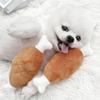 Dog Squeaky Toy Chicken Legs Bone Shape Pet Dog Plush Toy for Small Medium Large Dogs and Cats Juguetes Para Perros
