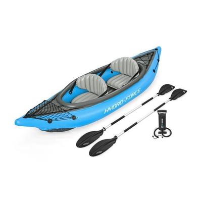 Надувная байдарка - BESTWAY - Cove Champion X2 Hydro-Force - 331x88см - 2 места - макс. 180 кг - 2 весла, 2 съемных плавника +