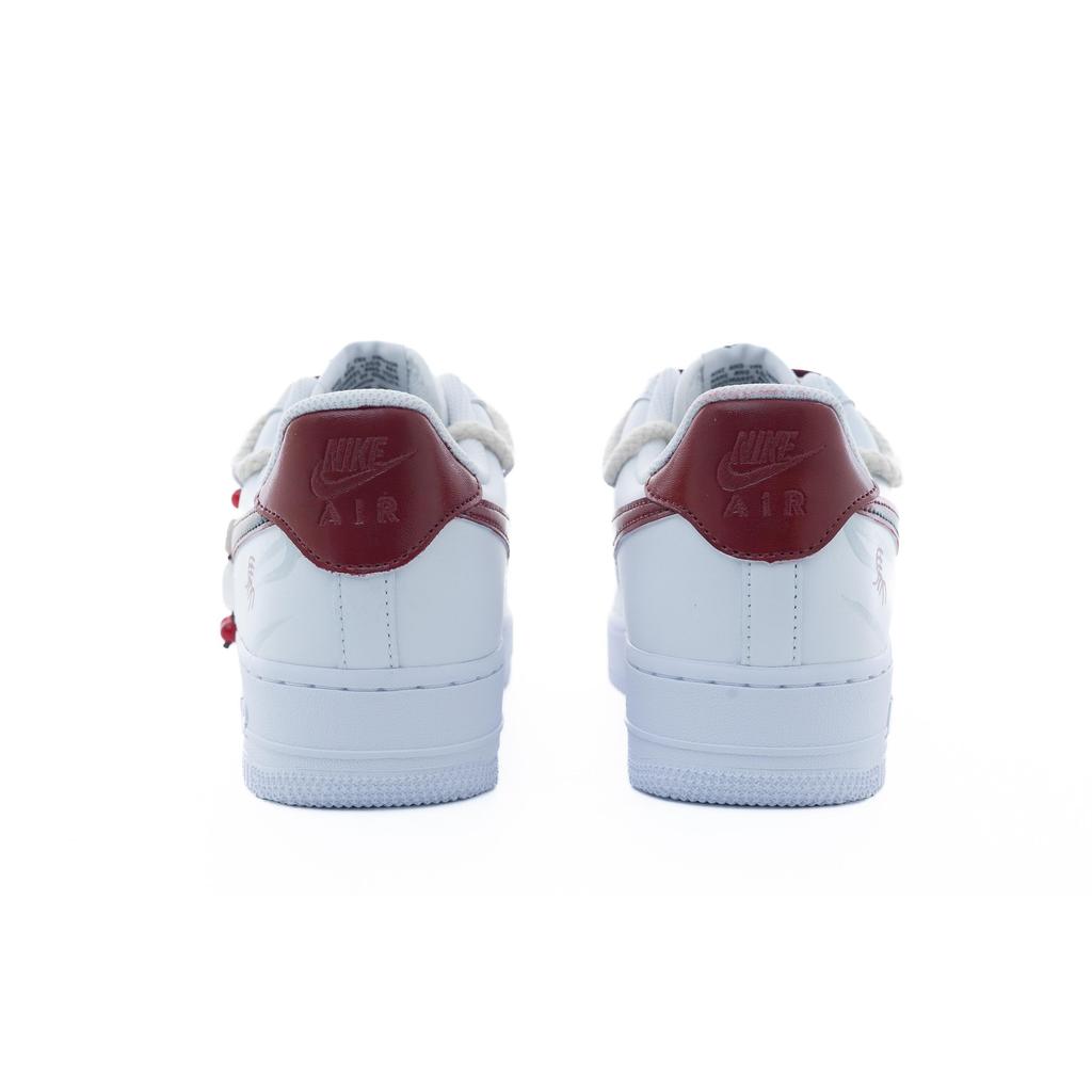 Nike Air Force 1 Благословенная Лошадь Синтетическая Кожа Устойчивая к Истиранию Низкие Скейтборд-Кроссовки Женские Белые DD8959-100(Команда240-)