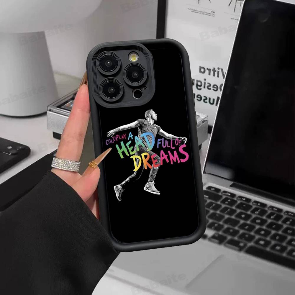 Музыка Луны Группа Coldplay Для IPhone 17 15 13 12 11 14 Pro Max X XR XS 16 Plus Ударопрочный Конфетный Задний Чехол