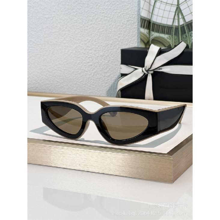 New panda sunglasses, cat-eye black and white sunglasses, slimming and face-covering, recommended by internet celebrities, trendy glasses
