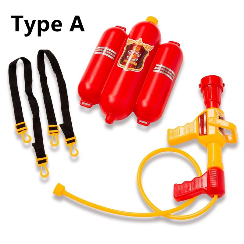 Рюкзак пожарного, водяные пистолеты с пожарной шапкой, детские летние уличные водные игрушки для бассейна, пляжной вечеринки, сувениры, распылитель воды для пожарного