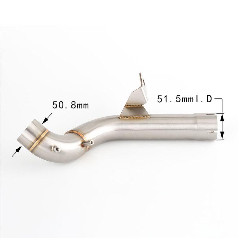 Motorcycle Exhaust Stainless Steel Link Pipe For BMW F750GS F850GS F 850 GS 2018-2022 F850GS exhaust F850 Muffler