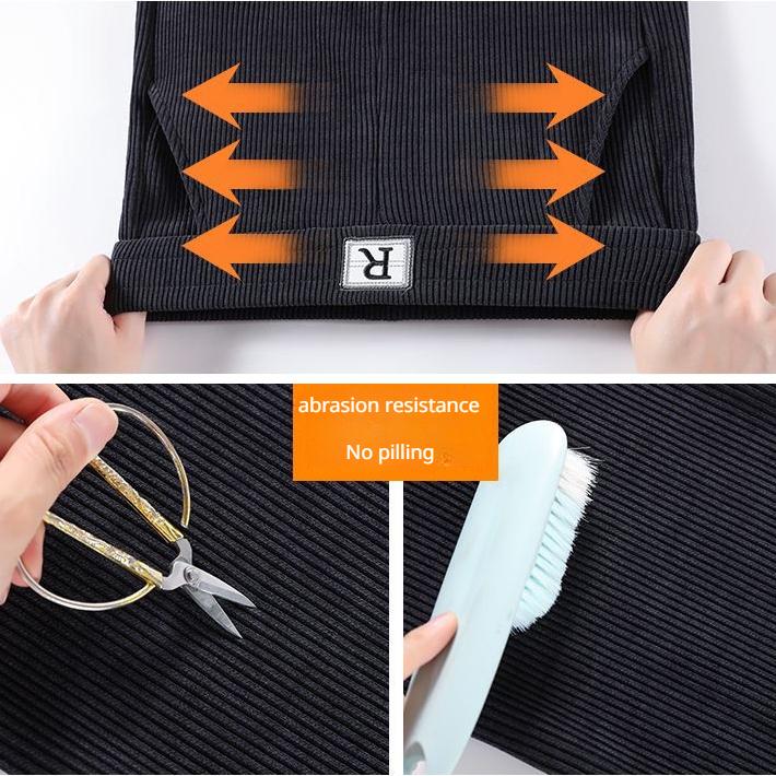 Женские бархатные вельветовые брюки из плотной синели, широкие брюки с высокой талией, свободные прямые брюки