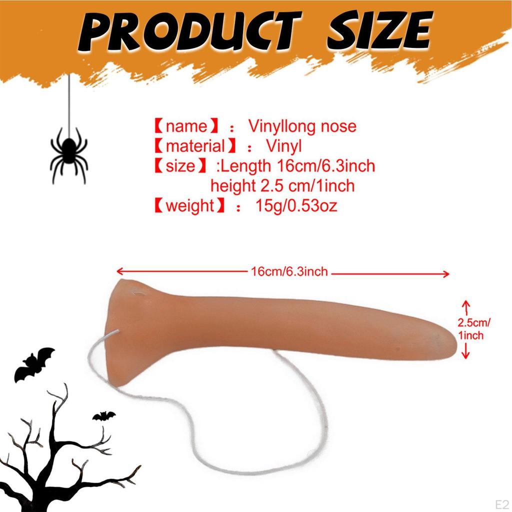 Хэллоуин Длинный Накладной Нос Аксессуары для Костюма Латексный Реквизит для Сказочных Костюмов