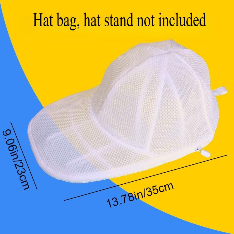 Hat Cleaning Cage for Washing Machines, Hat Cleaner with Mesh Bag,Hat Bags or Hat Racks Can Be Purchased Separately.
