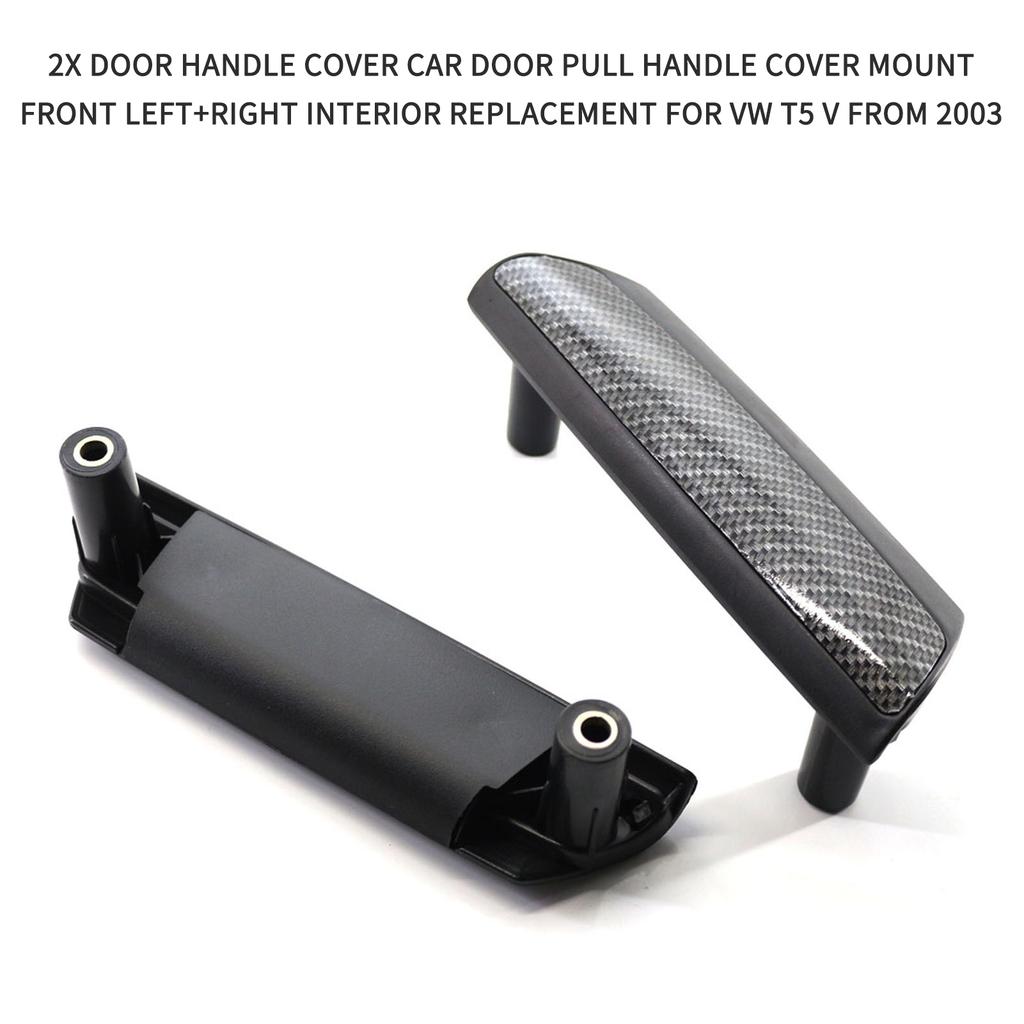 2x Door Handle Cover Car Door Pull Handle Cover Mount Front Left+Right Interior Replacement For VW