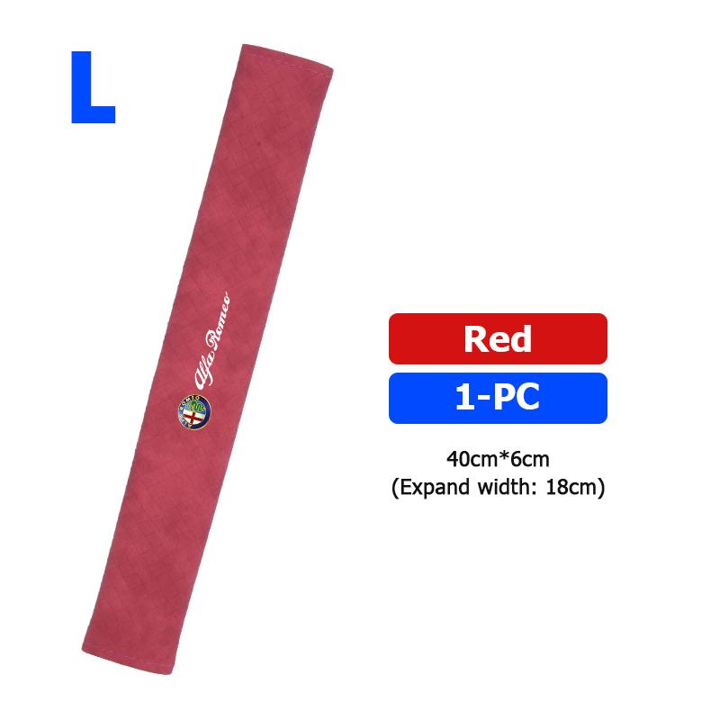 Car Safety Shoulder Cover Soft Protection Seat Belt Padding Pad For Alfa Romeo GT Stelvio F1 Brera Volante Tonale Gloria Disco