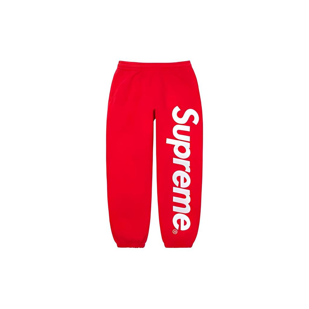 Supreme Satin Appliqu Sweatpants 'Green White' Men's SUP-FW22-439