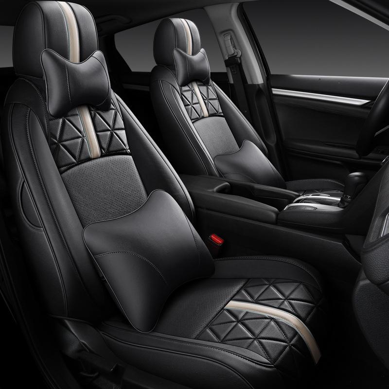Honda Civic 5-Seater Custom Car Seat Cushion & Cover for 19-21 Models - All-Season, Full Coverage