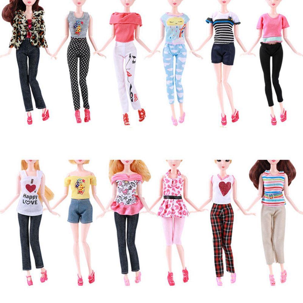 Fashion Kids Gift Toy DIY Doll Accessories Girl Clothes Casual Wear Dolls Dress