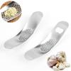 Stainless Steel Curved Garlic Press Mincer Manual Ginger Crusher Masher Multifunction Shredder Kitchen Fruit Vegetable Gadgets