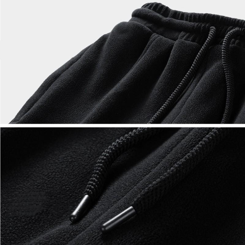 Мужская осенне-зимняя мода больших размеров, корсетные брюки, свободные спортивные повседневные брюки из флиса Auger