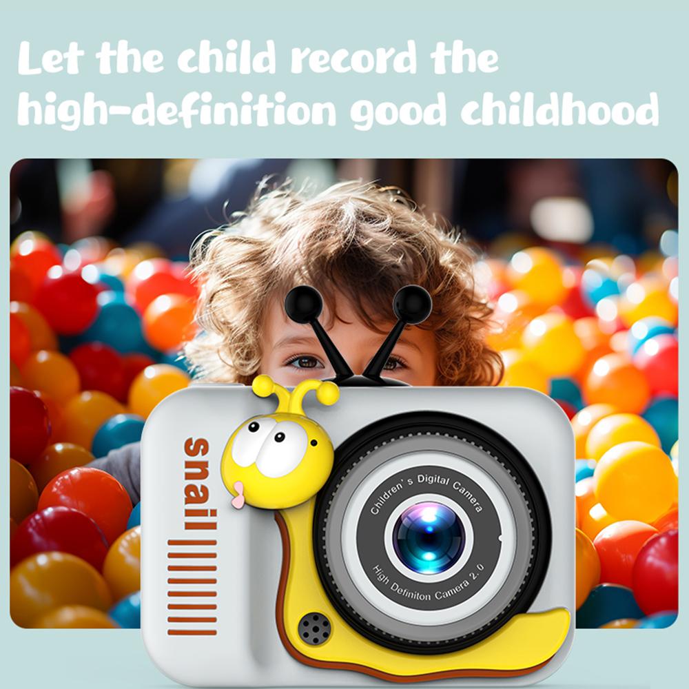 Детская камера Цифровая камера 20 МП Камера для детей Селфи 4-кратный цифровой зум 2,0-дюймовый экран Двойные линзы