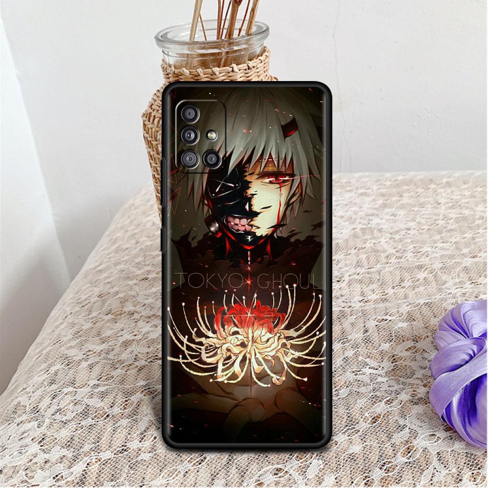 Чехол для Samsung Galaxy A52 A12 A51 A32 A71 A21s A22 A11 A02s A03 A23 A13 A53 A41 A31 A72, мягкий чехол для телефона в стиле аниме Tokyo Ghoul Sac
