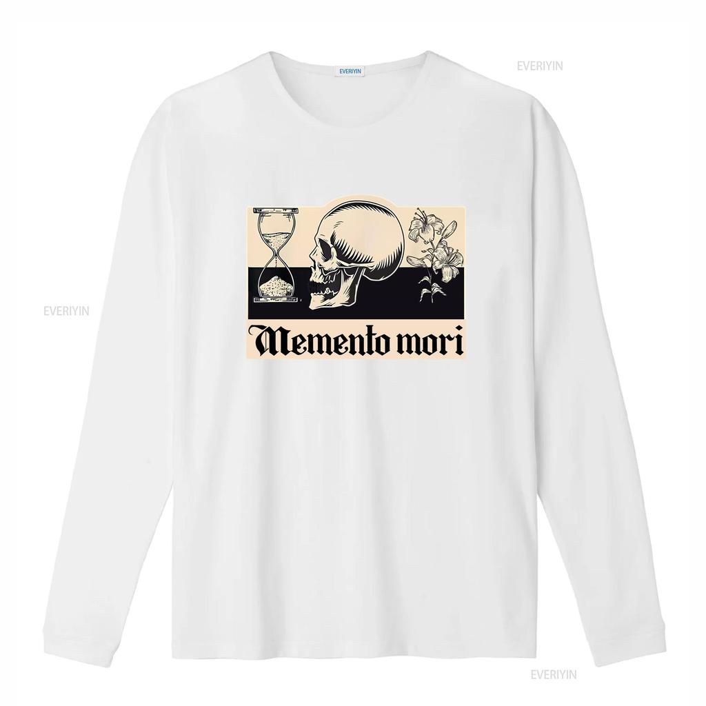 New Limited Meunisexto Mori Latin Phrase Stoicism Philosophy T Shirt Size S 5xl Vintage Washed Soft Fashion Graphic Stretched