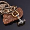 Men 'S Domineering Stainless Steel Faucet Necklace Viking Stainless Steel Thor 'S Hammer Pendant Necklace European And American Men 'S Jewelry