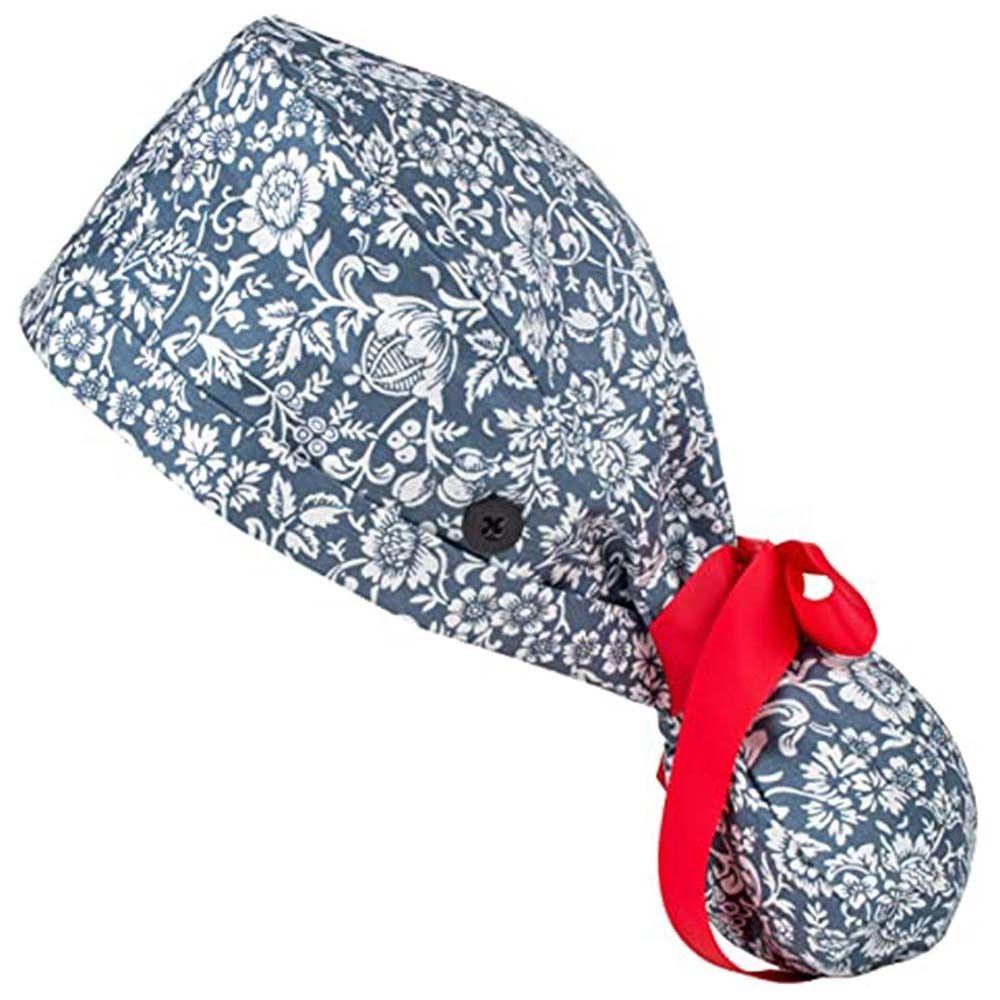 Многоразовая рабочая шапочка против выпадения волос хирургическая шапочка головной убор шапочки с завязками для ресторанов