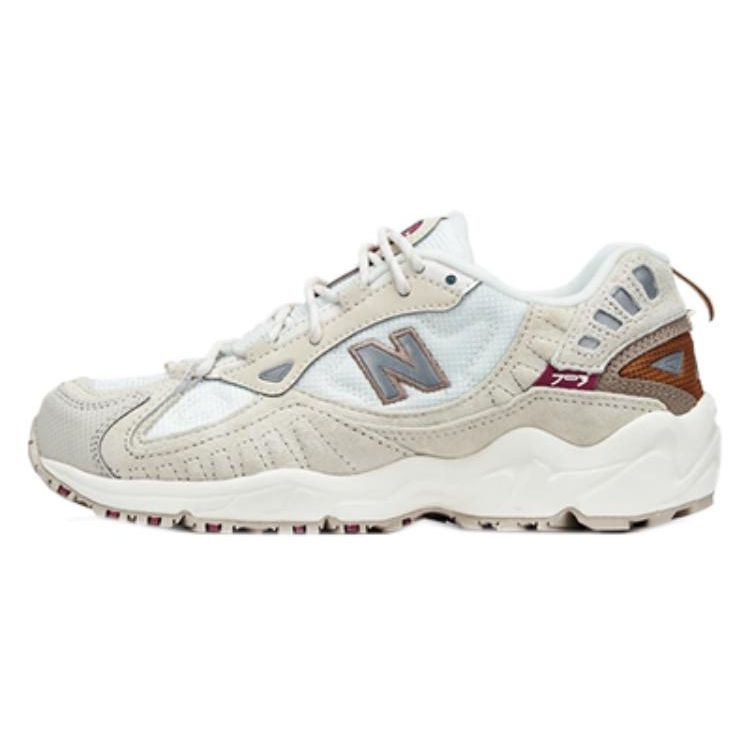 New Balance Nb 703 Synthetic Leather Fabric Pigskin Comfortable Versatile Trendy Low-Top Dad Shoes Women Sneaker Khaki WL703STT
