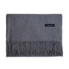 Red Faux Cashmere Winter Scarf for Women - 2026 Korean Style Solid Color Shawl with Logo, Ideal for Annual Meeting Gifts
