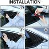 For Honda Civic 11th Gen Hatchback 2025 2025 Car Rear Louver Window Side Shutter Cover Trim Sticker Vent Scoop ABS Carbon Fiber