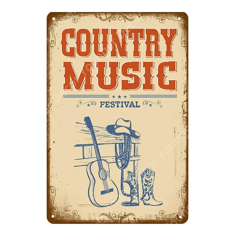 Хард-рок-ролл плакат кантри-музыка джаз металлические знаки ретро декор для вечеринки паб-бар кафе клуб украшения винтажная настенная табличка YJ063