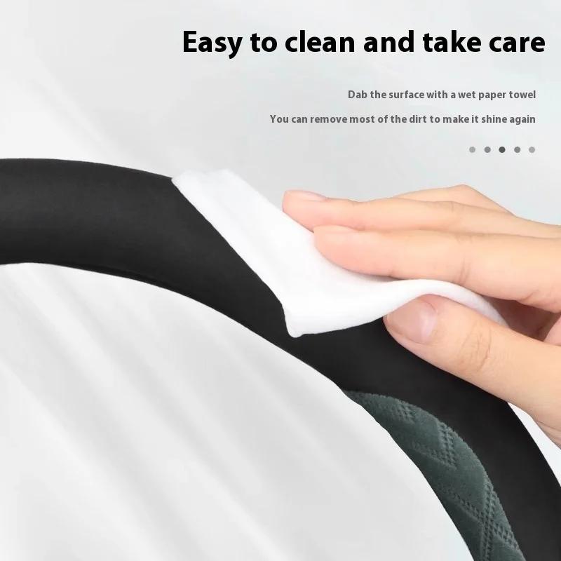 Для Mitsubishi Outlander Pajero Asx Colt Lancer Delica Evolution L200 Triton RALLIART Противоскользящая замшевая оплетка на руль автомобиля