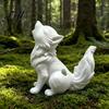 Stable Tabletop Accessory 3D Printing Ornament Howling Moon Wolf Figurine Eco-friendly PLA Figurine Matte Finish Desktop Sculpture for Home