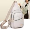 Soft Leather Chest Bag Women's Crossbody Bag Colorful Shoulder Strap Sports Shoulder Bag Women's Chest Bag