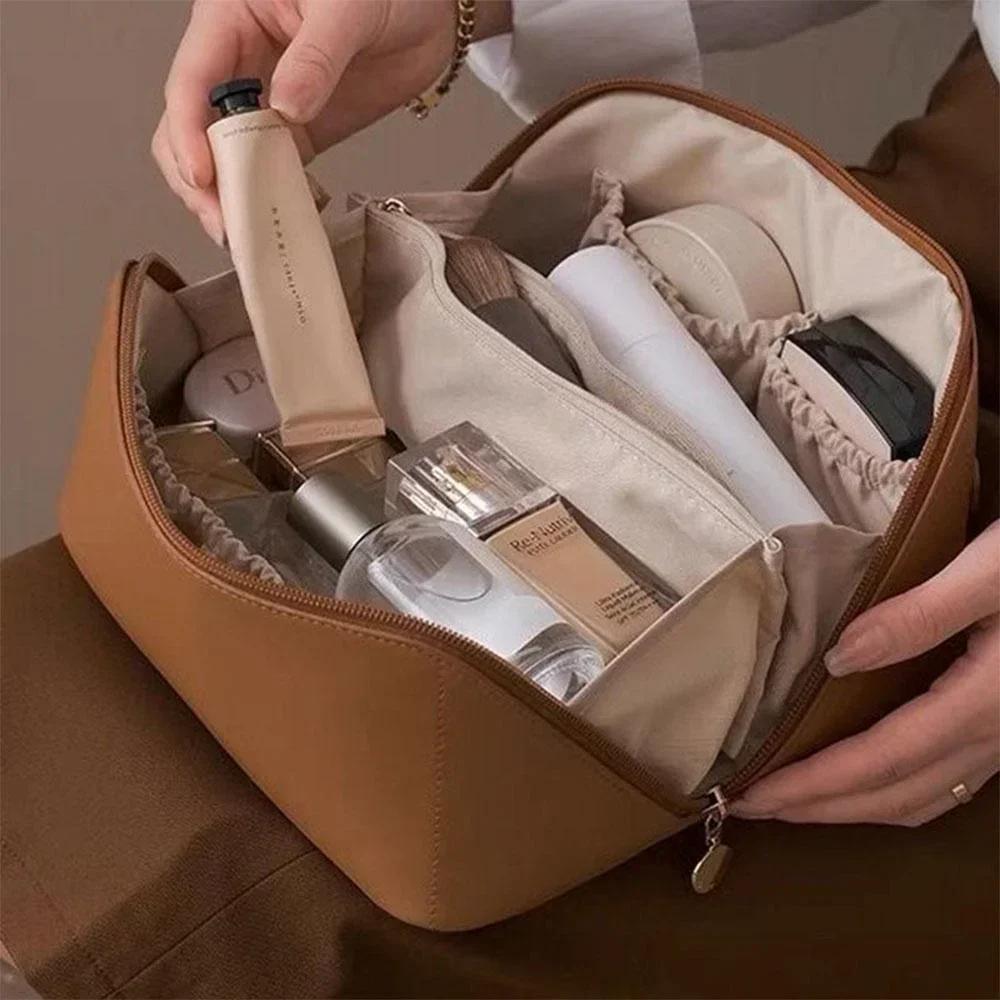 Portable Travel Wash Bag Female Transparent Waterproof Makeup Storage Pouch Large Capacity Cosmetic Organizer Makeup Bag Storage