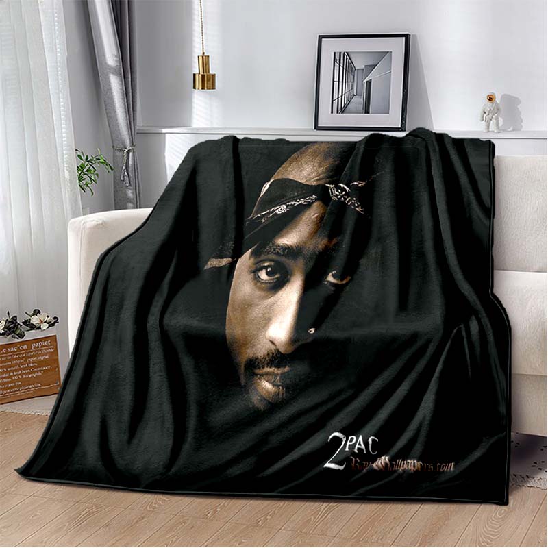 Плед с изображением рэперов Эминема и Тупака 2Pac, Хип-хоп Музыка, Бог Рэпа, Мягкий Плед для Дома, Спальни, Кровати, Дивана, Пикника, Путешествий, Подарок